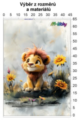 MOB Panel bez střihu - Lev tisk na objednávku výběr z rozměrů a materiálů