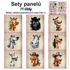MOB Set panelů dle výběru - Koně na objednávku - výběr z rozměrů a materiálů - vzhled jednotlivých setů foto 2