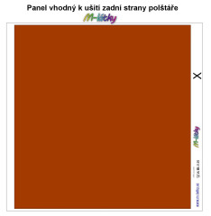MOB Panel k ušití  - dekorativní polštář - zadní strana - k dezénu Halloween výběr z variant