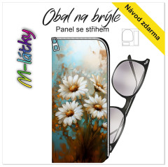 MOB Panel - obal na brýle -  kopretiny tisk na objednávku