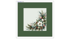 A Panel k ušití - podkafíčka  - rozměr cca 12x12 cm - Vánoce panel k ušití - materiál výběr z variant