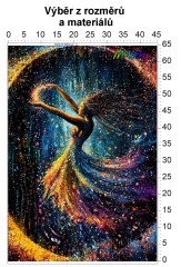 MOB Panel - výběr z rozměrů - Magická tanečnice Materiál - výběr z variant