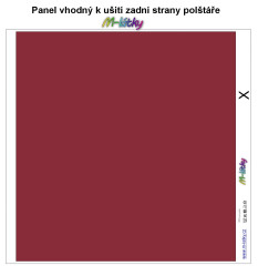 MOB Panel k ušití  - dekorativní polštář - zadní strana - k dezénu Vánoce výběr z variant