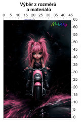 MOB Panel - výběr z rozměrů - Motorkářka Materiál - výběr z variant