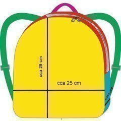 D - Panel k ušití - batůžek  Everyday + bonusový panel 30x30 cm - střih Martina Alblová - ptáček (10)