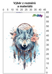 OB Panel - výběr z rozměrů - Lapač snů - vlk Materiál - výběr z variant