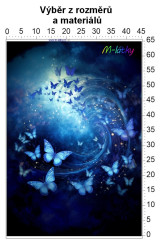 OB Panel - výběr z rozměrů - Motýli Materiál - výběr z variant