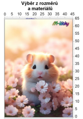 OB Panel bez střihu - Křeček tisk na objednávku výběr z rozměrů a materiálů