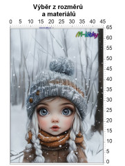 OB Panel - výběr z rozměrů - Holčička v čepici Materiál - výběr z variant