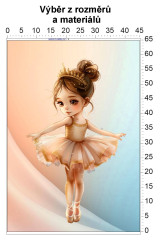 MOB Panel bez střihu - Baletka tisk na objednávku výběr z rozměrů a materiálů