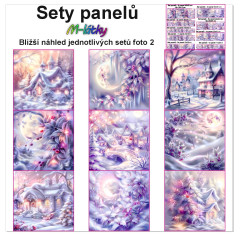 MOB Set panelů dle výběru - Zima - vánoce na objednávku - výběr z rozměrů a materiálů - vzhled jednotlivých setů foto 2