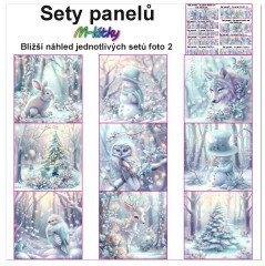MOB Set panelů dle výběru - zima - vánoce na objednávku - výběr z rozměrů a materiálů - vzhled jednotlivých setů foto 2