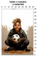 MOB Panel bez střihu - Fotbalista tisk na objednávku výběr z rozměrů a materiálů