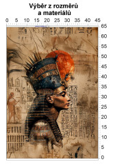 MOB Panel bez střihu - Kleopatra tisk na objednávku výběr z rozměrů a materiálů