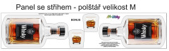 OB Panel k ušití  - 3D dekorativní polštář velikost M - Láhev whisky výběr z variant