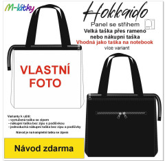 OB Panel k ušití  - Hokkaido velká taška přes rameno/nákupní taška - vlastní vzor - výběr z typu a materiálů
