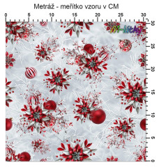 OB Metráž vánoční ozdoby náš tisk na objednávku – výběr z materiálů