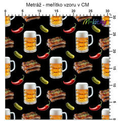 OB Vzor - pivo a bůček výběr z variant materiálu - vlastní tisk na objednávku
