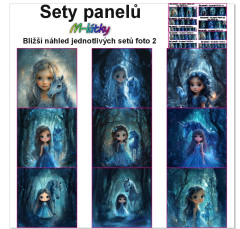 OB Set panelů dle výběru - Holčička s jednorožcem (koněm) na objednávku - výběr z rozměrů a materiálů - vzhled jednotlivých setů foto 2