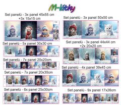 Set panelů dle výběru - Vánoční psi (2)