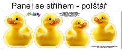 OB Panel k ušití  - 3D dekorativní polštář velikost L - gumová kačenka výběr z variant