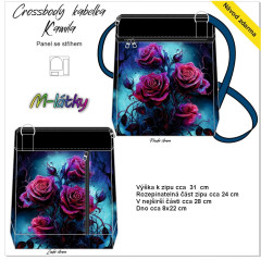 OB Panel - Crossbody kabelka Kamila - Gothic růže návod k panelu zdarma - více v popisu produktu