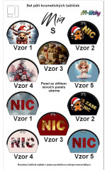 MOB Panel k ušití - Set Mia rozměr S -  5 ks taštiček - Vánoce - nic vlastní tisk na objednávku - výběr z variant