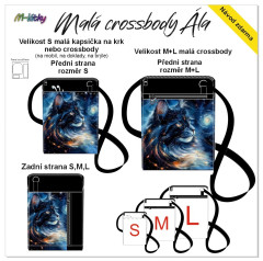 OB Panel - Taštička Ála (obal na mobil) - mainská mývalí kočka návod k panelu zdarma - více v popisu produktu