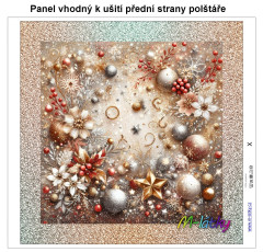 MOB Panel k ušití  - dekorativní polštář - Vánoce výběr z variant