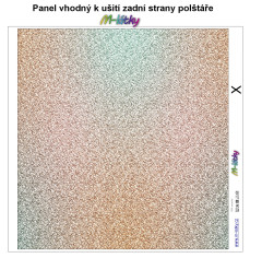 MOB Panel k ušití  - dekorativní polštář - zadní strana - k dezénu Vánoce výběr z variant