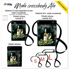 MOB Panel - Malá crossbody Ála - výběr z rozměrů - Bílé víno návod k panelu zdarma - více v popisu produktu