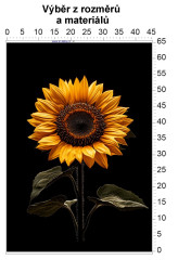 MOB Panel - výběr z rozměrů - Slunečnice Materiál - výběr z variant