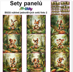 OB Set panelů dle výběru - Patchworková zvířátka na objednávku - výběr z rozměrů a materiálů - vzhled jednotlivých setů foto 2