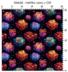 OB Metráž vánoční balíčky náš tisk na objednávku – výběr z materiálů