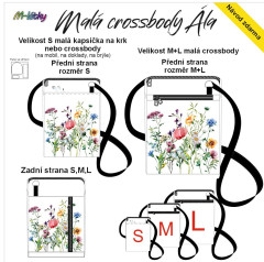 OB Panel - Taštička Ála (obal na mobil) - luční květy návod k panelu zdarma - více v popisu produktu