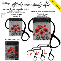 Panel - Taštička Ála (obal na mobil) - vlčí máky (2)