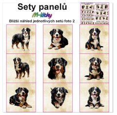 MOB Set panelů dle výběru - Bernský salašnický pes na objednávku - výběr z rozměrů a materiálů - vzhled jednotlivých setů foto 2