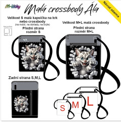 OB Panel - Taštička Ála (obal na mobil) - Kočka leze dírou návod k panelu zdarma - více v popisu produktu