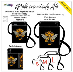 MOB Panel - Taštička Ála (obal na mobil) - včela návod k panelu zdarma - více v popisu produktu