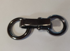 Zapínání černý nikl (22x60 mm) vhodné na šátky