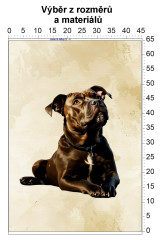 MOB Panel bez střihu - Americký stafordširský teriér tisk na objednávku výběr z rozměrů a materiálů