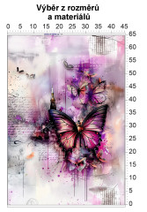 MOB Panel - výběr z rozměrů - Motýl Materiál - výběr z variant