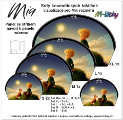 OB Panel kosmetická taštička Mia - Malý princ Panel se střihem tisk na objednávku