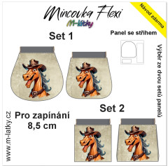 MOB Panel - Mincovka Flexi (pérko 8,5 nebo 10 cm) - kůň tisk na objednávku