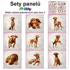 MOB Set panelů dle výběru - Maďarský ohař na objednávku - výběr z rozměrů a materiálů - vzhled jednotlivých setů foto 2