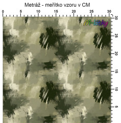 OB Vzor - khaki grunge výběr z variant materiálu - vlastní tisk na objednávku