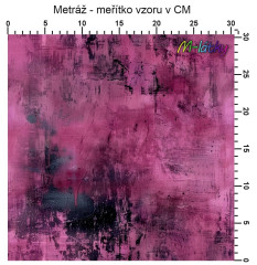 OB Metráž růžovo černé grunge náš tisk na objednávku – výběr z materiálů