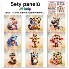 MOB Set panelů dle výběru - Roztomilá zvířátka na objednávku - výběr z rozměrů a materiálů - vzhled jednotlivých setů foto 2