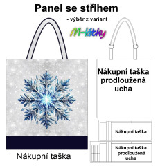 MOB Panel se střihem - nákupní taška - vločka výběr z typu a materiálu
