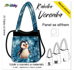 MOB Panel se střihem - kabelka Veronika - tučňák fotonávod v popisu produktu - výběr z rozměrů